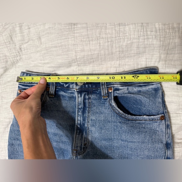 Abercrombie Curve Love High Rise Vent Hem Jeans Size 27/4R - Picture 6 of 10